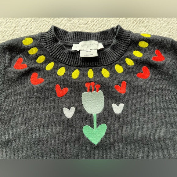 Stella McCartney Kids Tulip Embroidery Sweater Dress (2Y) - Picture 2 of 6